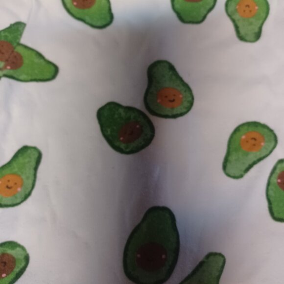 Old Navy Avocado Baby Feeted Pajamas 0-3 Months White Green - Picture 3 of 6